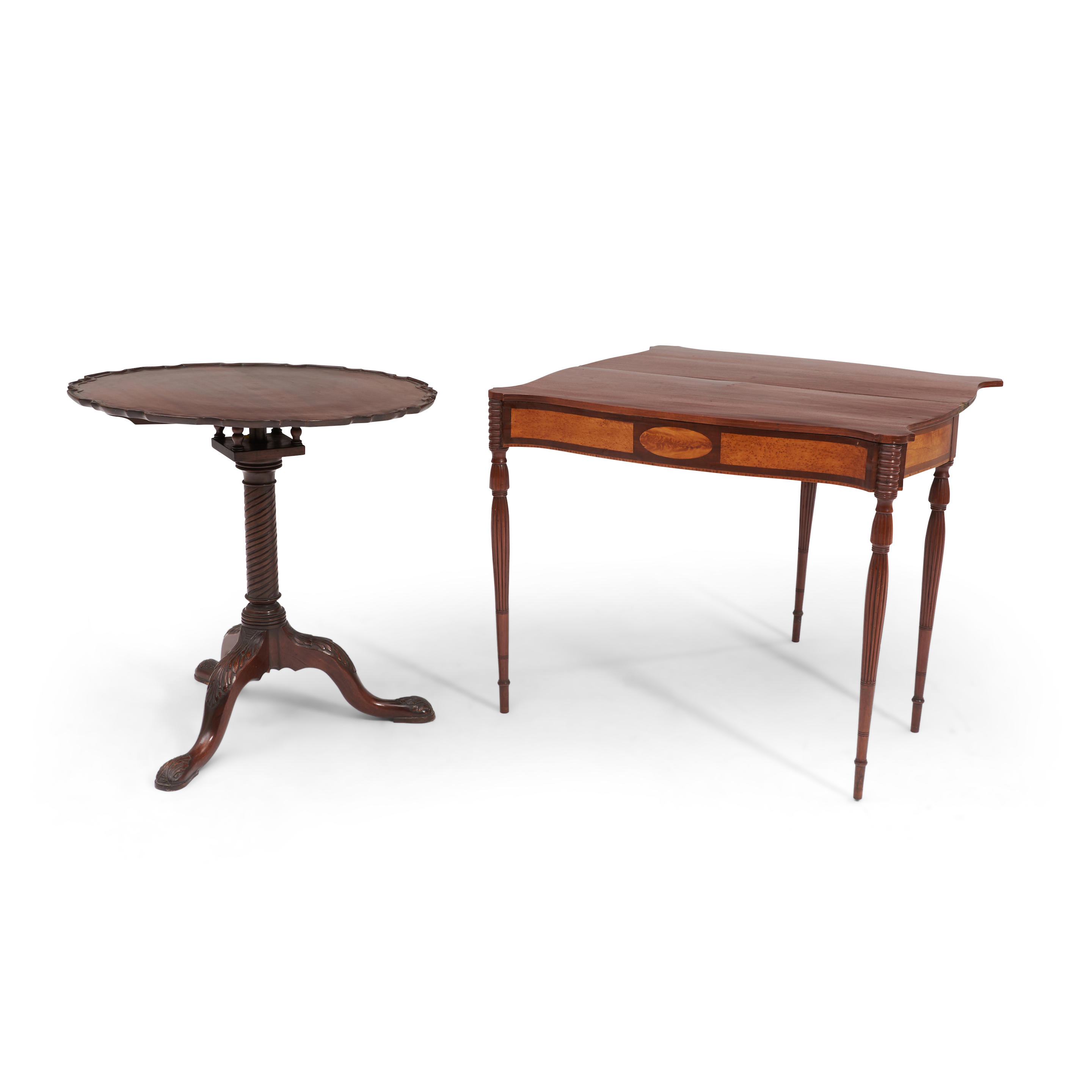 FEDERAL-STYLE MAHOGANY CARD TABLE