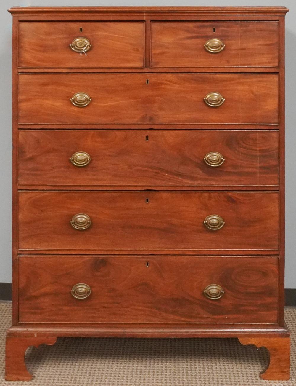 FEDERAL STYLE MAHOGANY CHEST OF