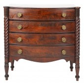 FEDERAL-STYLE MAHOGANY CHESTwi