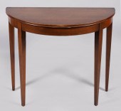 FEDERAL STYLE MAHOGANY DEMILUN