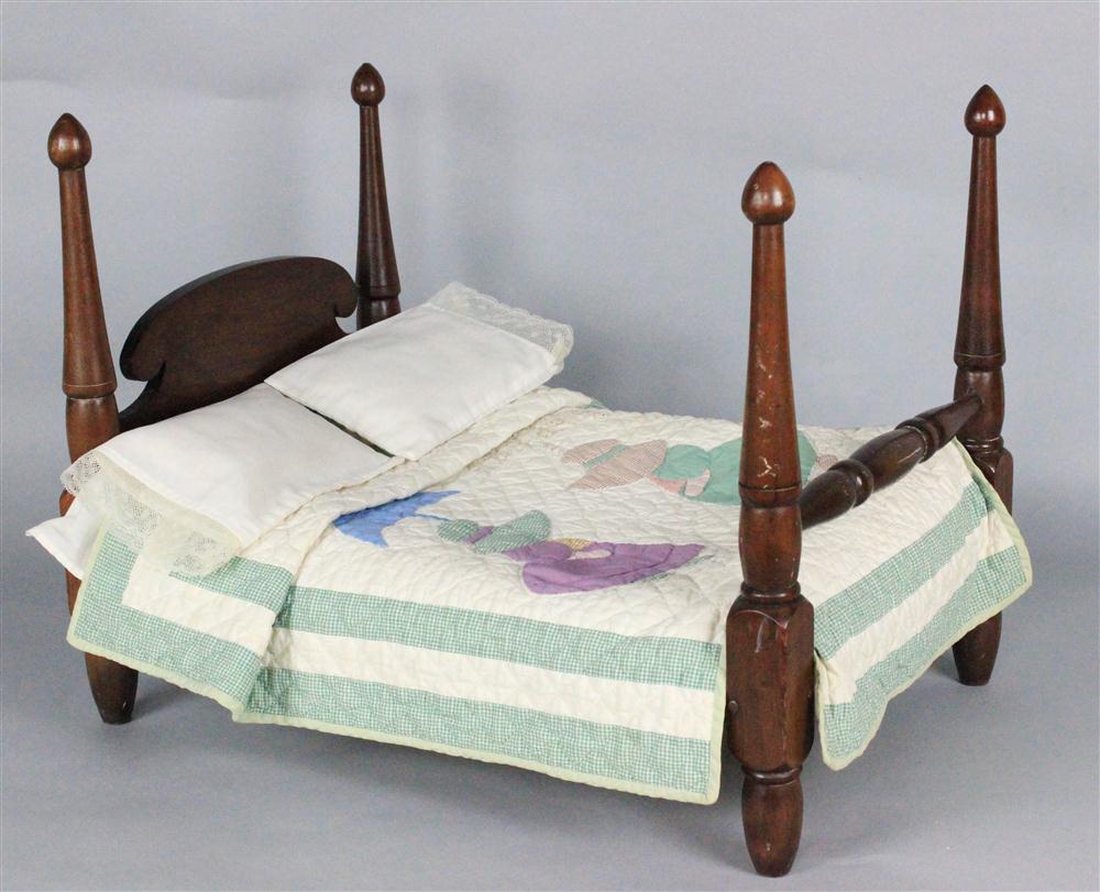 FEDERAL STYLE MAHOGANY DOLL'S BED