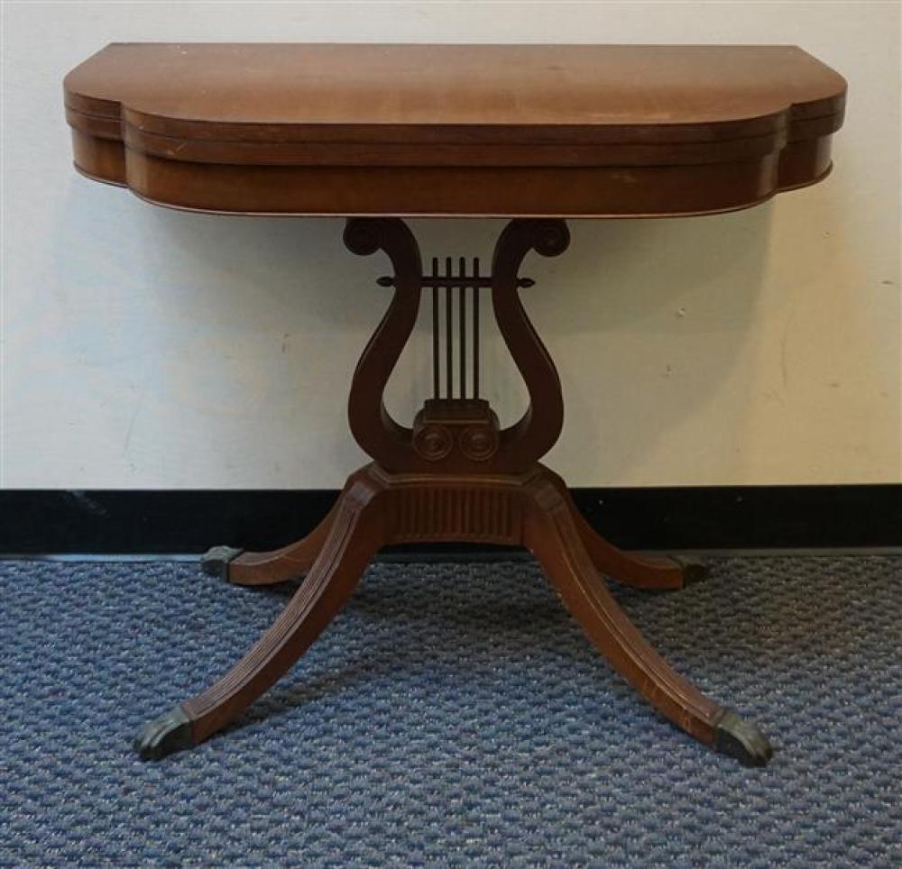 FEDERAL STYLE MAHOGANY FOLD-TOP