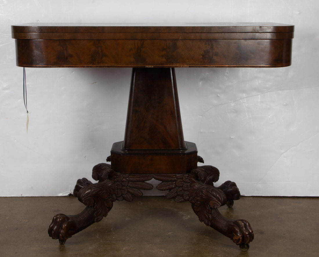 FEDERAL STYLE MAHOGANY GAME TABLE