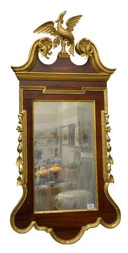 FEDERAL STYLE MAHOGANY MIRROR,