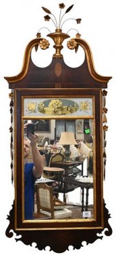 FEDERAL STYLE MAHOGANY MIRRORF