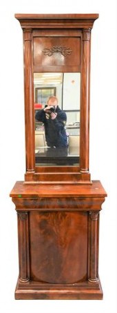 FEDERAL STYLE MAHOGANY MIRRORF