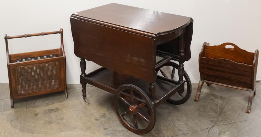 FEDERAL STYLE MAHOGANY SERVING CART