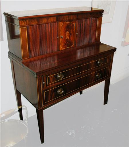 Federal Style Mahogany Tambour