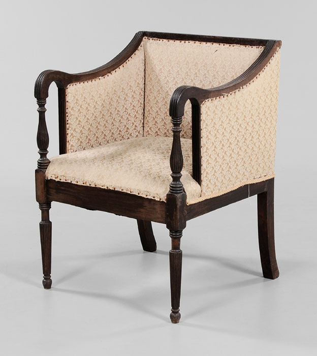 Federal Style Mahogany Tub Chair
