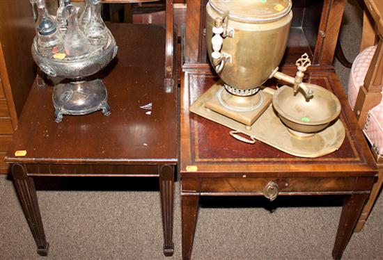 Federal style mahogany two-tier