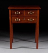 Federal style mahogany worktab