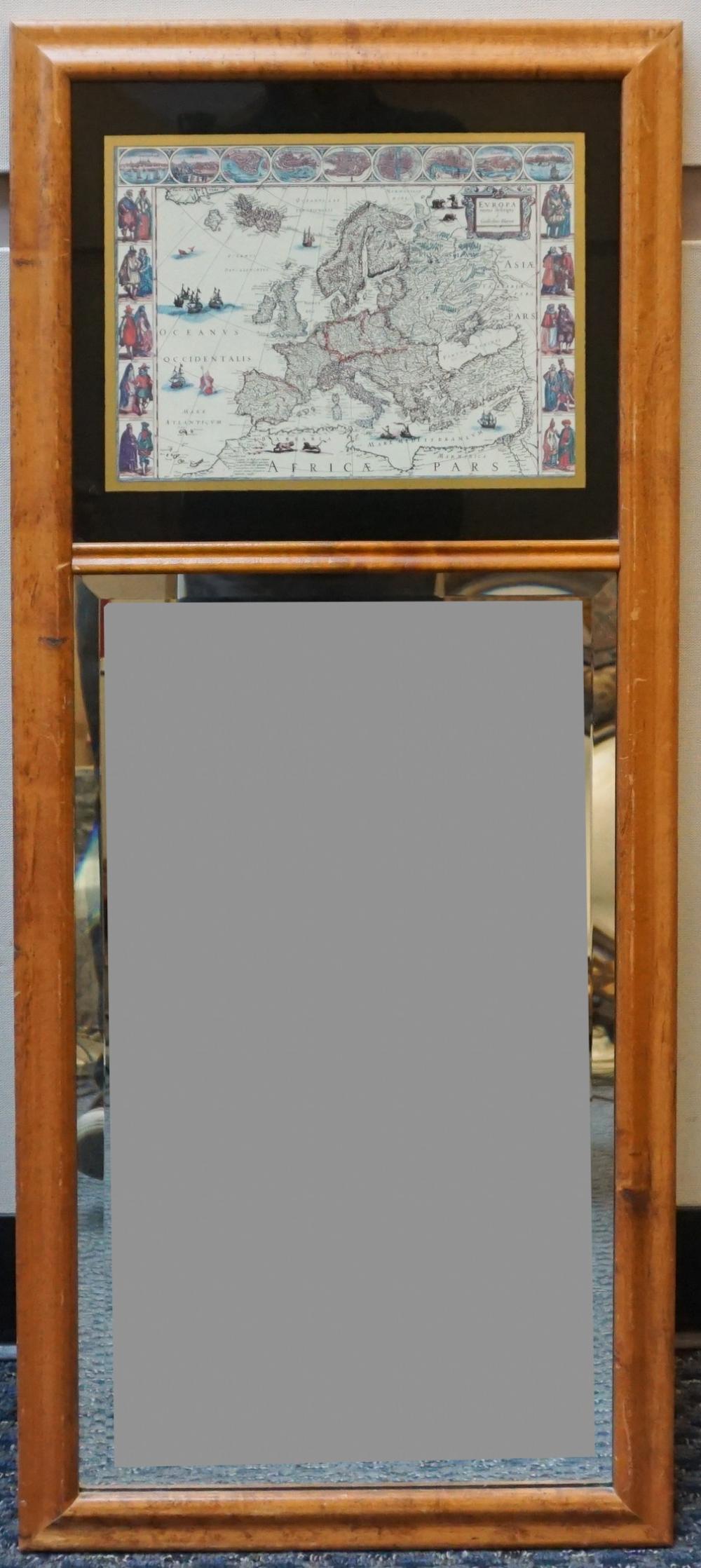 FEDERAL STYLE MAPLE COLORED MAP