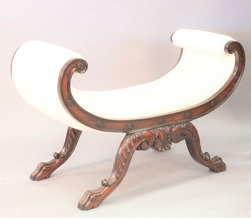 FEDERAL STYLE PAW FOOT WINDOW SEAT,