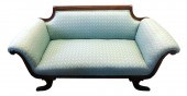 FEDERAL STYLE SETTEE WITH BLUE