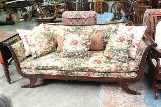 FEDERAL STYLE SOFA. Mahogany having