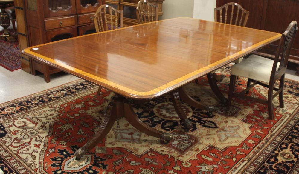 FEDERAL STYLE THREE-PART MAHOGANY