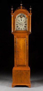 Federal style tiger maple tall