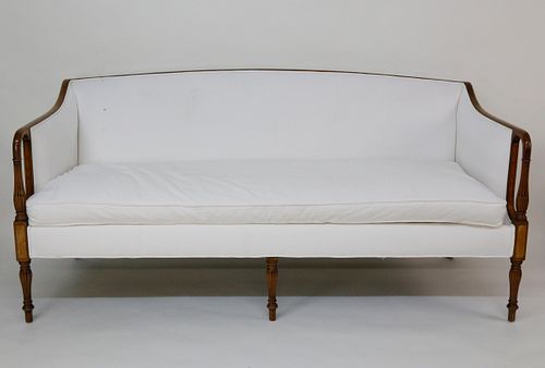 FEDERAL STYLE WHITE UPHOLSTERED