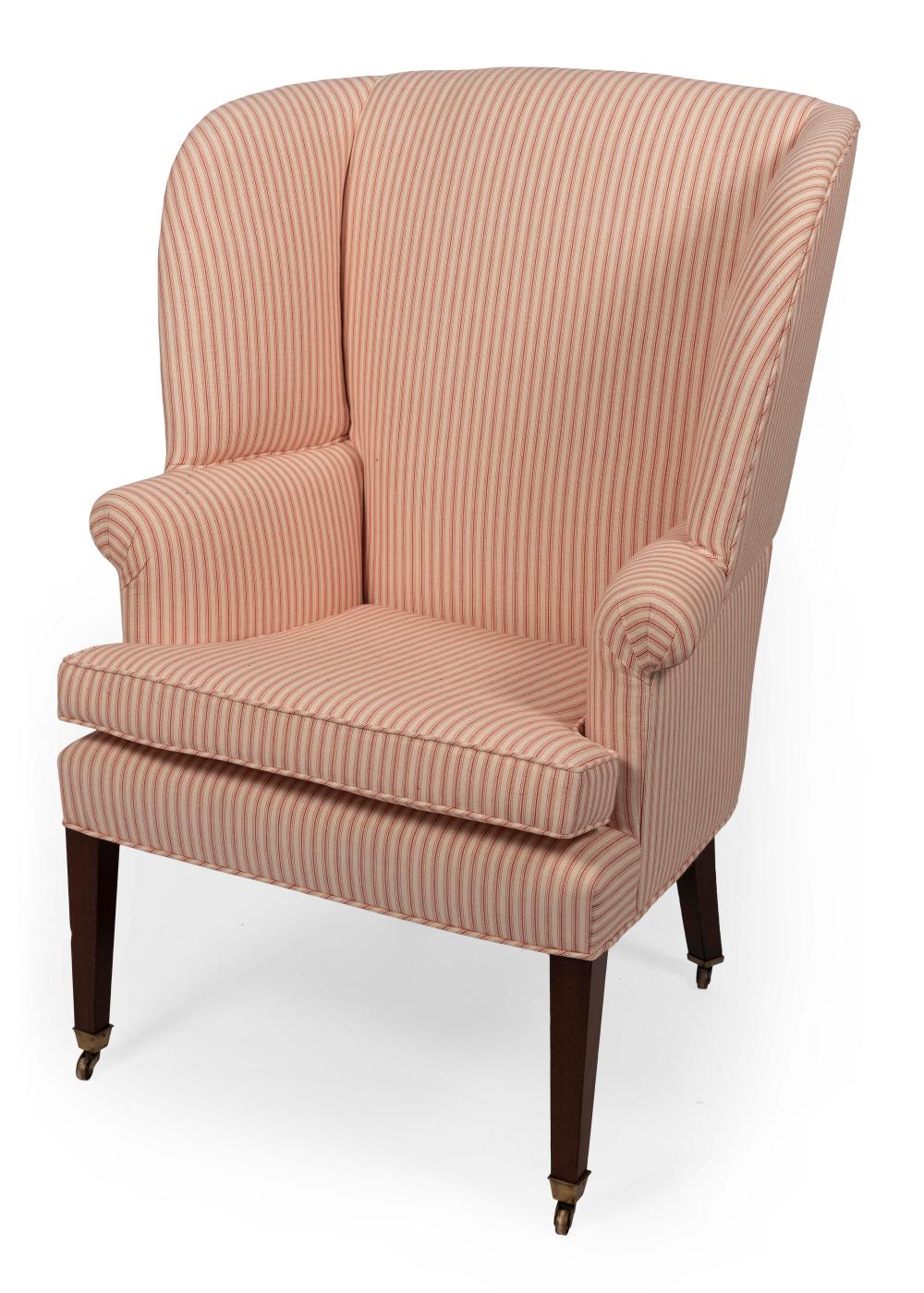 FEDERAL-STYLE WING CHAIR EARLY 20TH