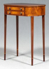 Federal style work table, maho