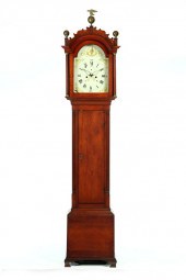 FEDERAL TALL CASE CLOCK.  Amer