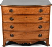 FEDERAL TIGER MAPLE CHEST OF D