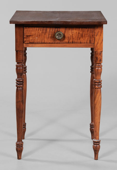 Federal Tiger Maple One-Drawer