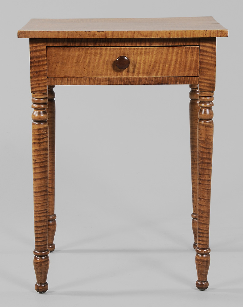 Federal Tiger Maple One-Drawer