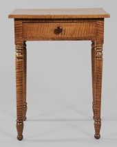 Federal Tiger Maple One-Drawer
