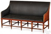 FEDERAL TIGER MAPLE SOFA, CA.