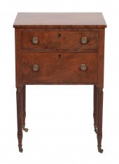 FEDERAL TWO-DRAWER WORK TABLE