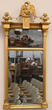 FEDERAL TWO PART GILT MIRRORFe