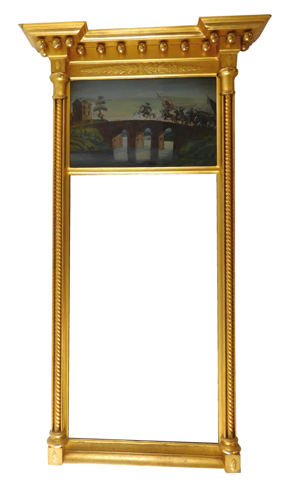 FEDERAL TWO PART WALL MIRROR,