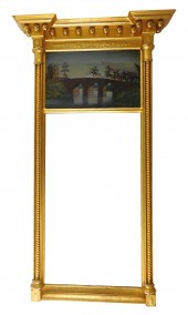 FEDERAL TWO PART WALL MIRROR,