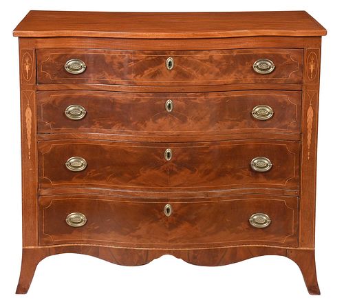 FEDERAL URN AND HUSK INLAID FIGURED