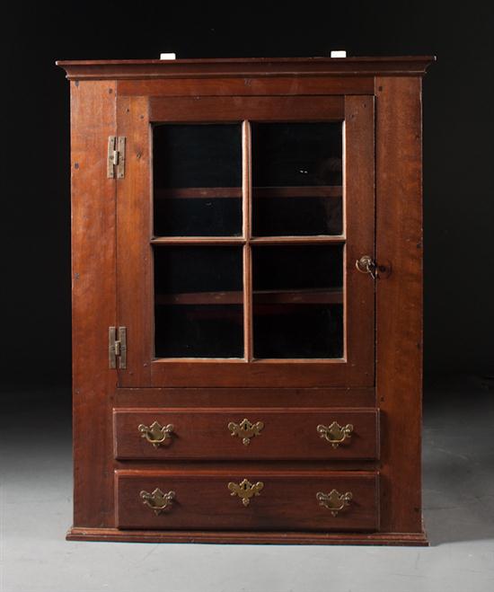 Federal walnut glazed panel door
