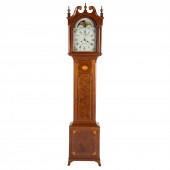 FEDERAL WALNUT TALL CASE CLOCK