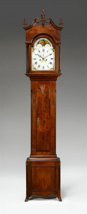 Federal Walnut tall clock    p