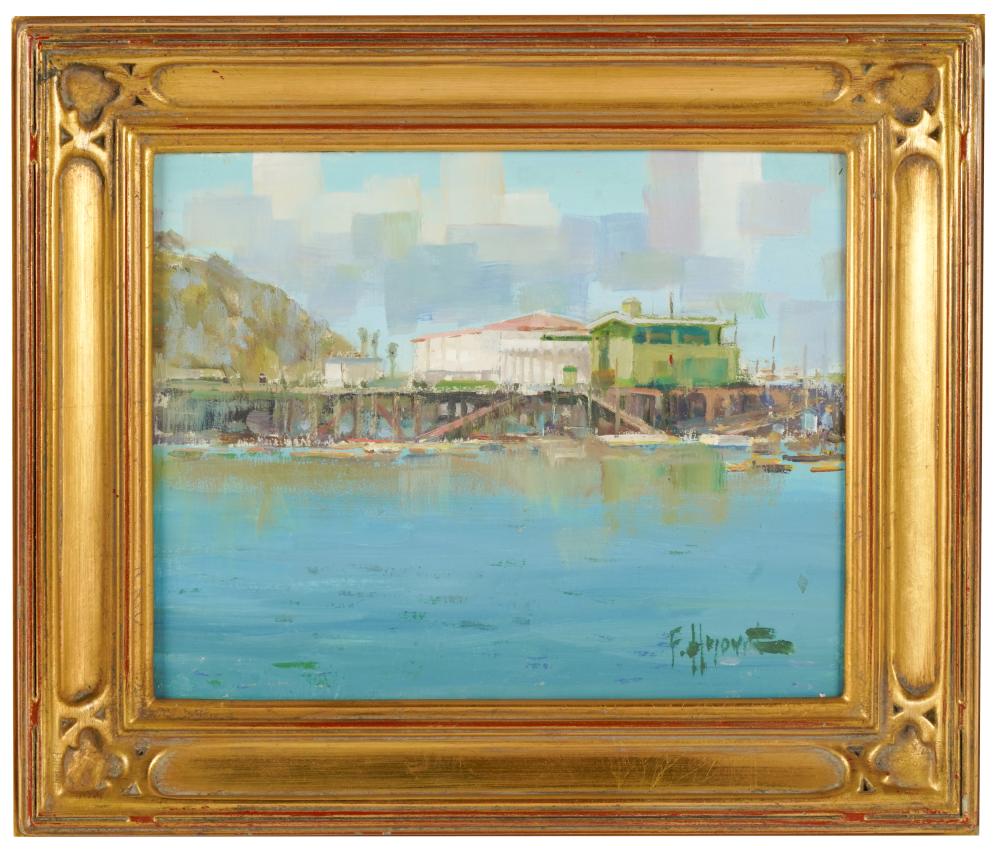 FELICE HROVAT: PIERoil on panel;