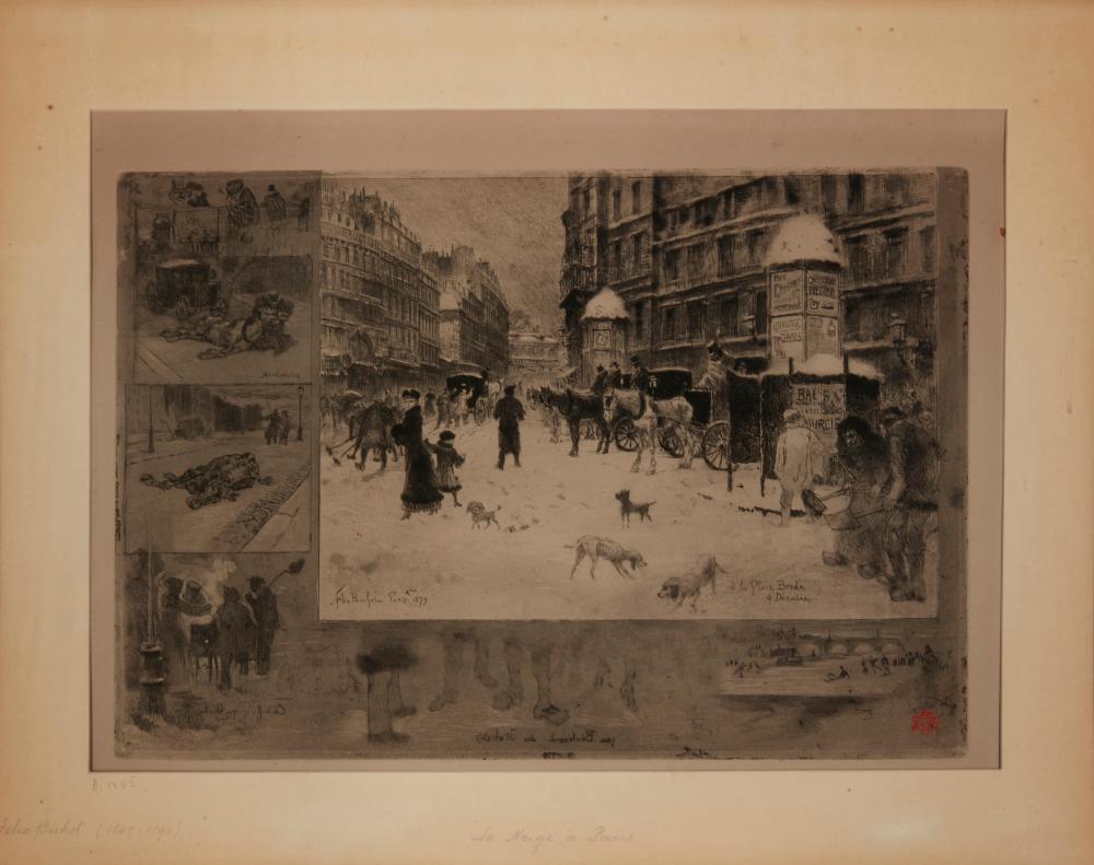 FELIX BUHOT (1847-1898), "L'HIVER A
