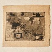 FELIX BUHOT, RARE ETCHING ON P