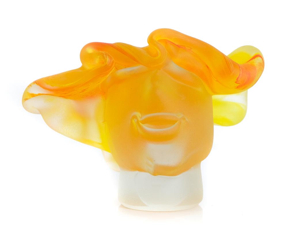 FELLERMAN & RAABE ART GLASS HEAD