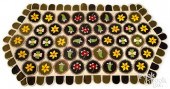 FELT PENNY TABLE THROW, EARLY