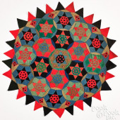 FELT TABLE THROW, CA. 1900<br>