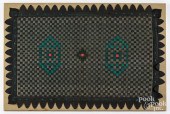 FELT TABLE THROW, EARLY 20TH C
