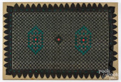 FELT TABLE THROW, EARLY 20TH C