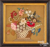 FELTWORK BASKET OF FLOWERS, CA