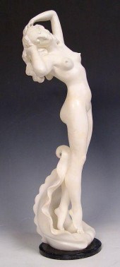 FEMALE NUDE MARBLE SCULPTURE O