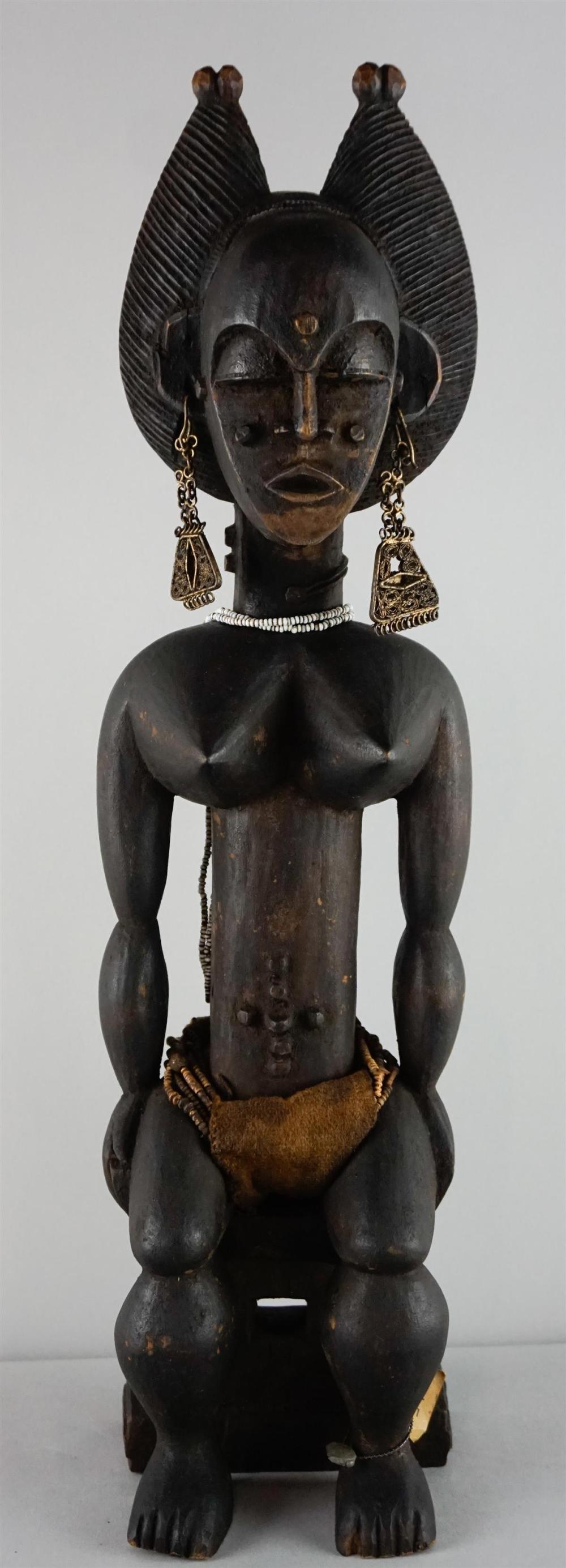 FEMALE SEATED FIGURE WITH