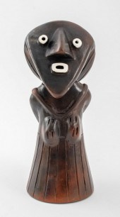 FEMALE TRIBAL FIGURE CERAMIC S